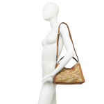 Gianni Chiarini Aurora Braided Raffia Leather Handle Bag - Big Bag NY