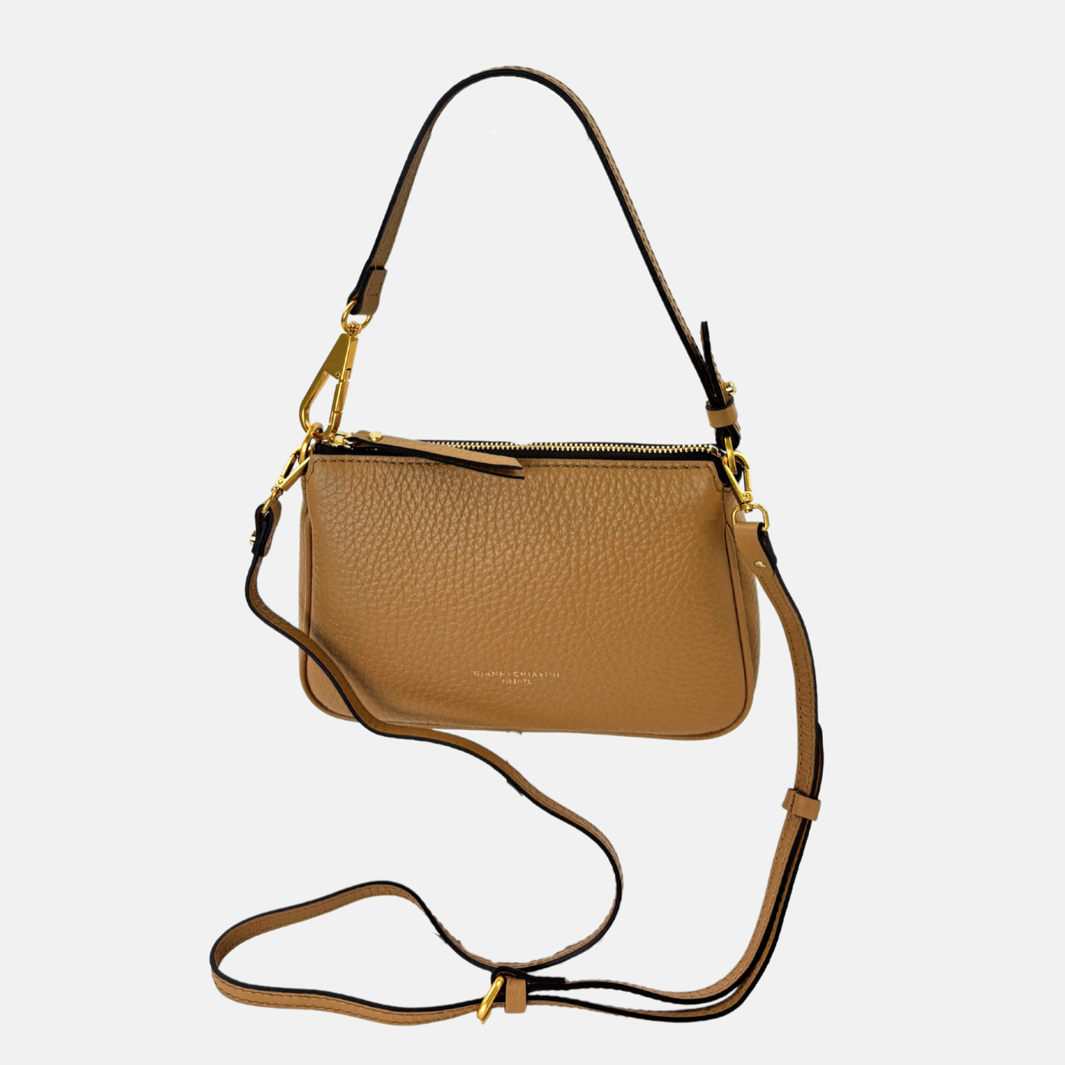 Gianni Chiarini Small Brooke Shoulder Bag - Big Bag NY - Natural