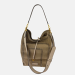 Gianni Chiarini Vanessa Large Suede Perforated Bucket Bag - Big Bag NY