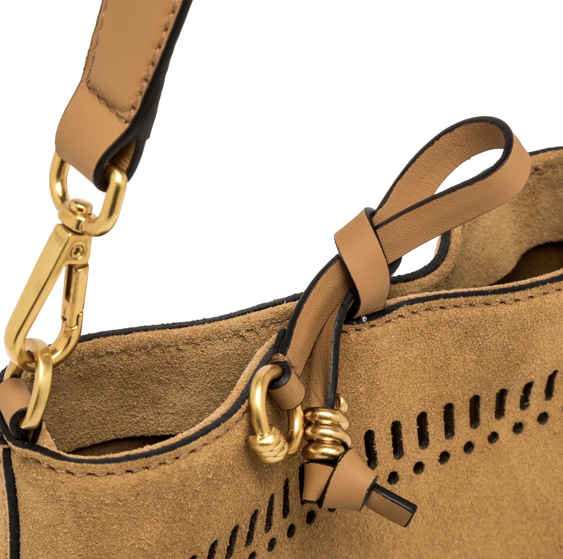 Gianni Chiarini Vanessa Suede Mini Bag Brown - Big Bag NY