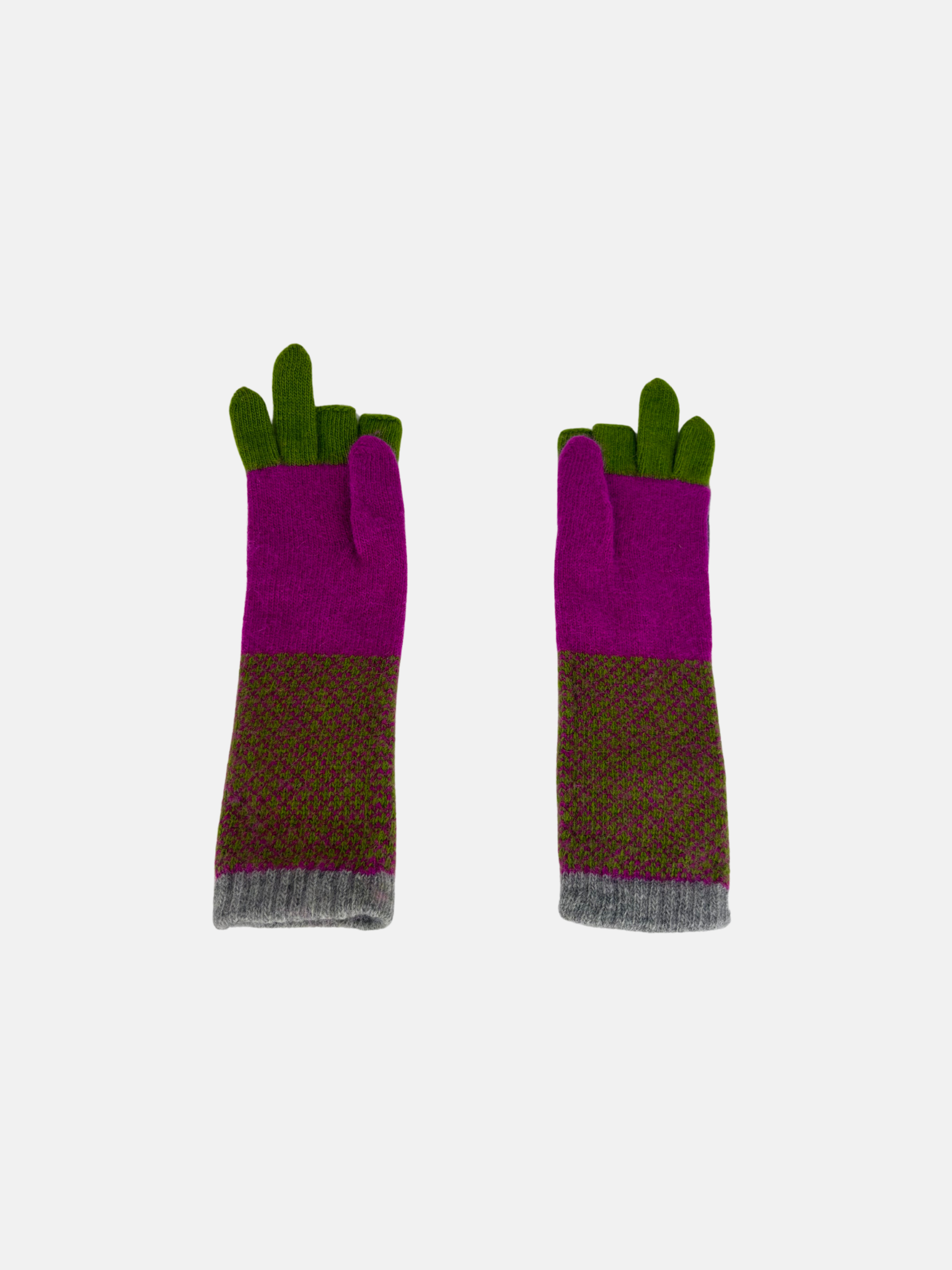 Santacana Cashmere Recycled Wool and Cashmere Long Gloves - Big Bag