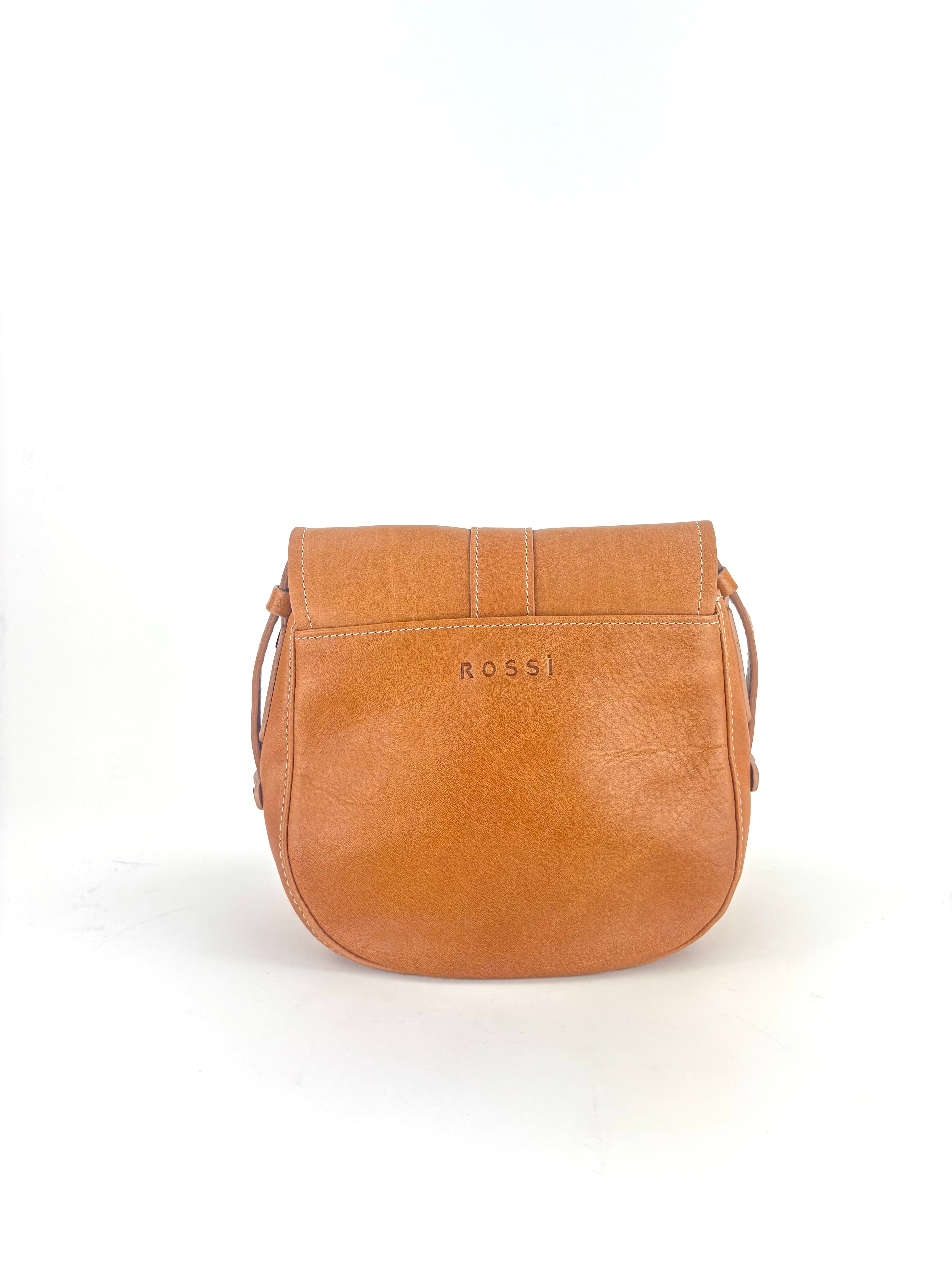 Medium Tuscan Leather Saddle Bag Beige - Big Bag NY