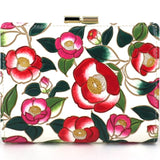 Camellia Gamasatsu Square Billfold with Clasp - Big Bag NY