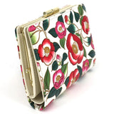 Camellia Gamasatsu Square Billfold with Clasp - Big Bag NY