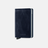 Secrid Slimwallet in Vintage Leather Blue - Big Bag NY