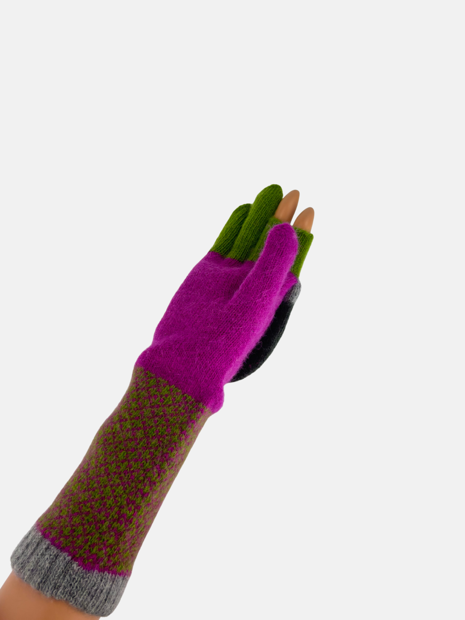 Santacana Cashmere Recycled Wool and Cashmere Long Gloves - Big Bag
