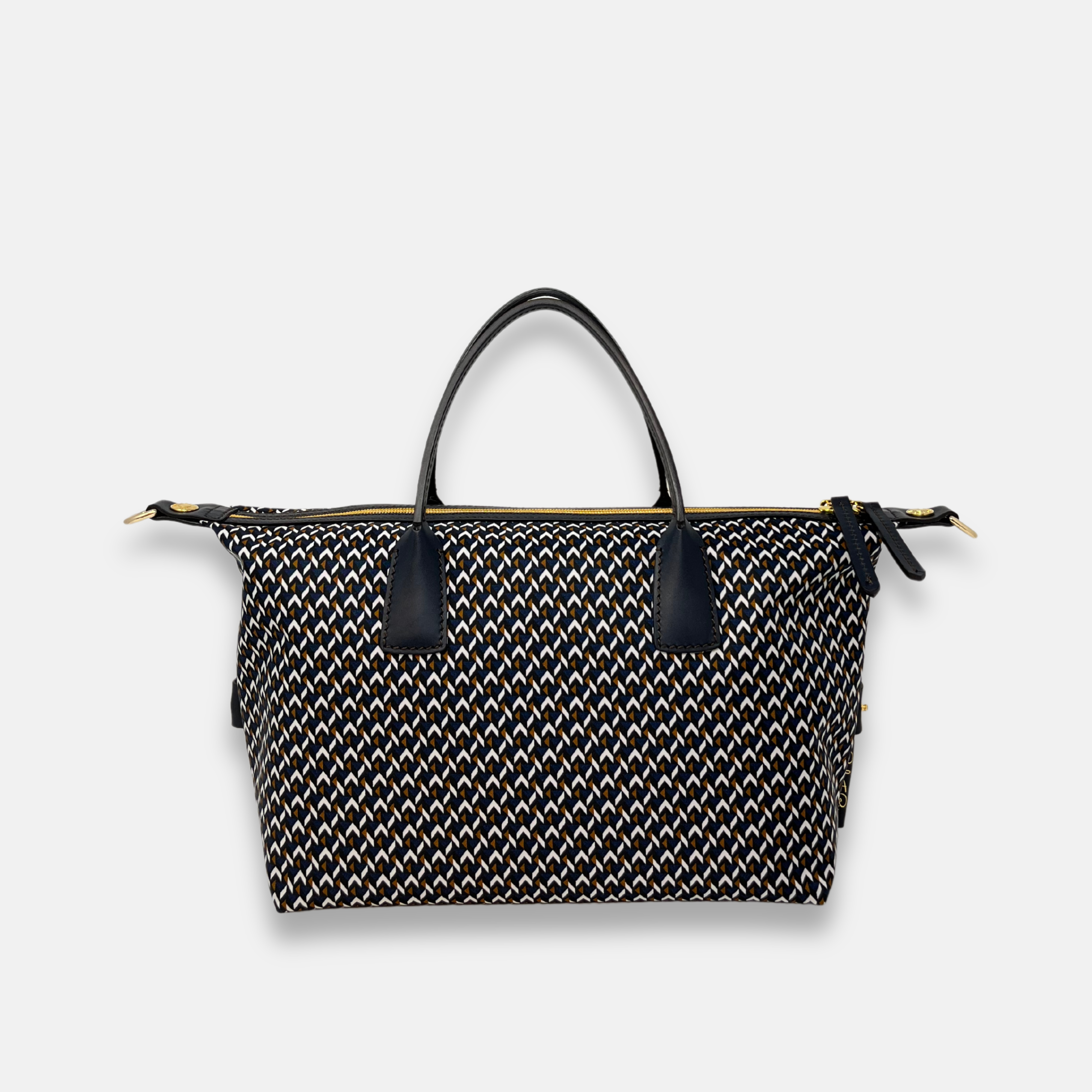Roberta Pieri Bauletto Mini in Tatami Navy - Big Bag NY