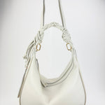 Plinio Visona Braided Strap Hobo Tassel Medium Round Bag - Big Bag NY