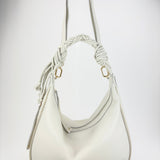 Plinio Visona Braided Strap Hobo Tassel Medium Round Bag - Big Bag NY