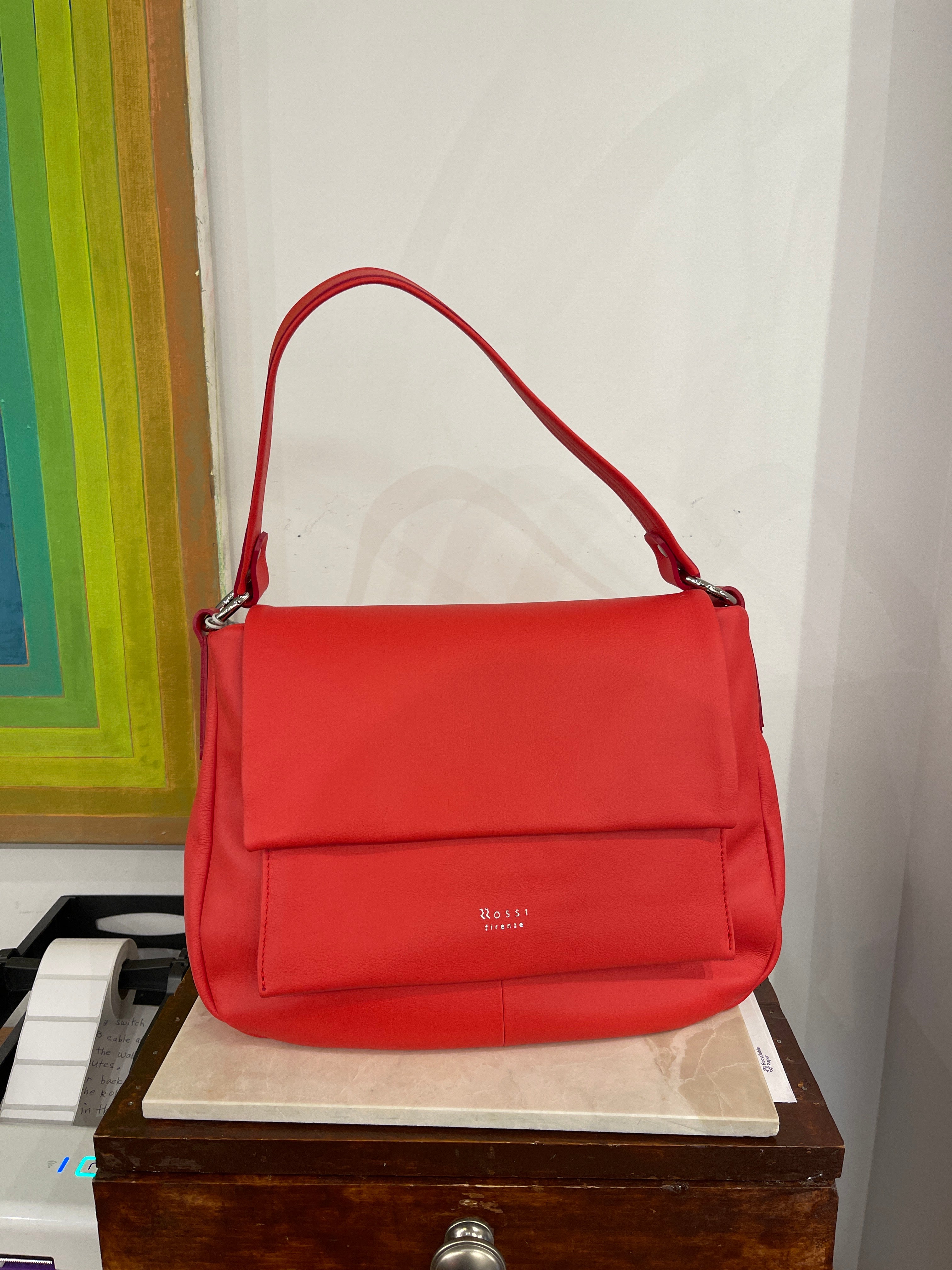 9To5 Smooth Calfskin Shoulder Bag - Brick Ruby main image 1