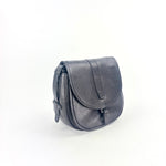 Medium Tuscan Leather Saddle Bag Black - Big Bag NY