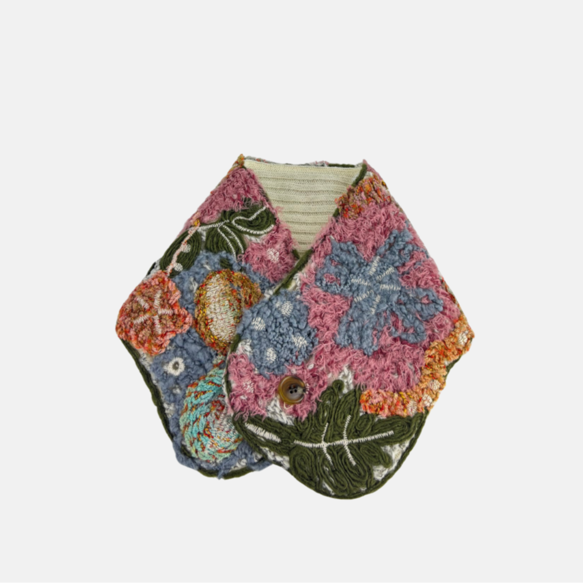 Fuga Fuga Reversible Hand Embroidered Muffler - Big Bag NY