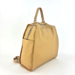 Ultrasmooth Calf Leather Box Backpack Camel - Big Bag NY