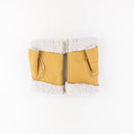 Yellow Santacana Shearling Fingerless Gloves - Big Bag NY