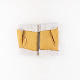 Yellow Santacana Shearling Fingerless Gloves - Big Bag NY