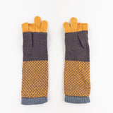 Santacana Cashmere Recycled Wool and Cashmere Long Gloves in Amber - Big Bag NY