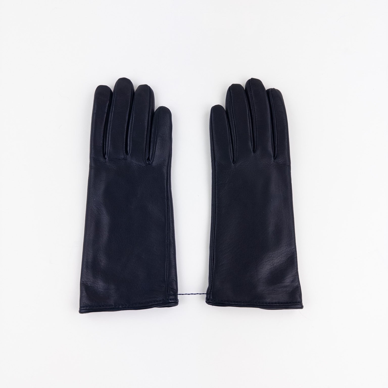 Gala Basic Soft Leather Gloves with Cashmere Lining in Black - Big Bag NY