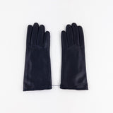 Gala Basic Soft Leather Gloves with Cashmere Lining in Black - Big Bag NY