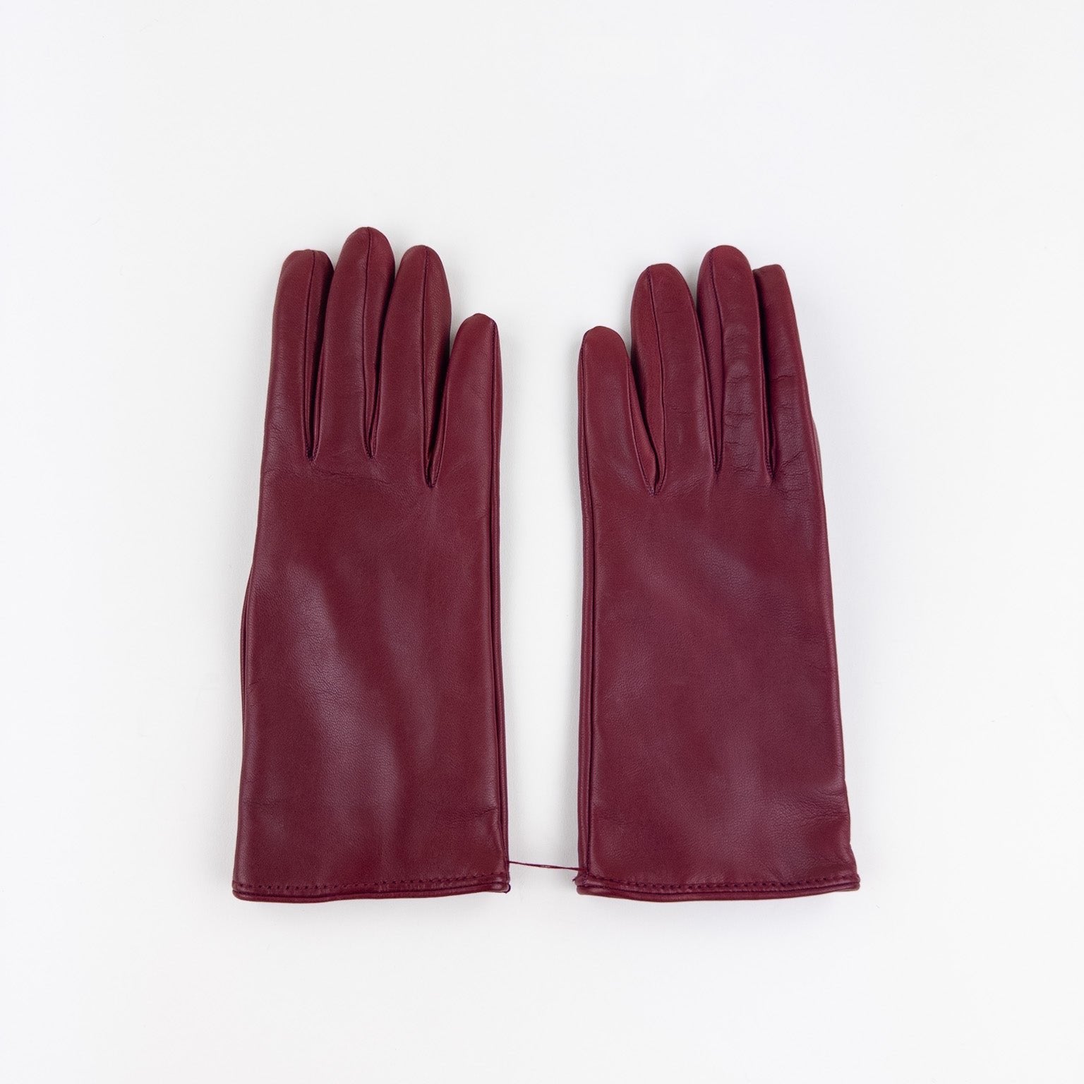 Gala Basic Soft Leather Gloves with Cashmere Lining in Rhum - Big Bag NY