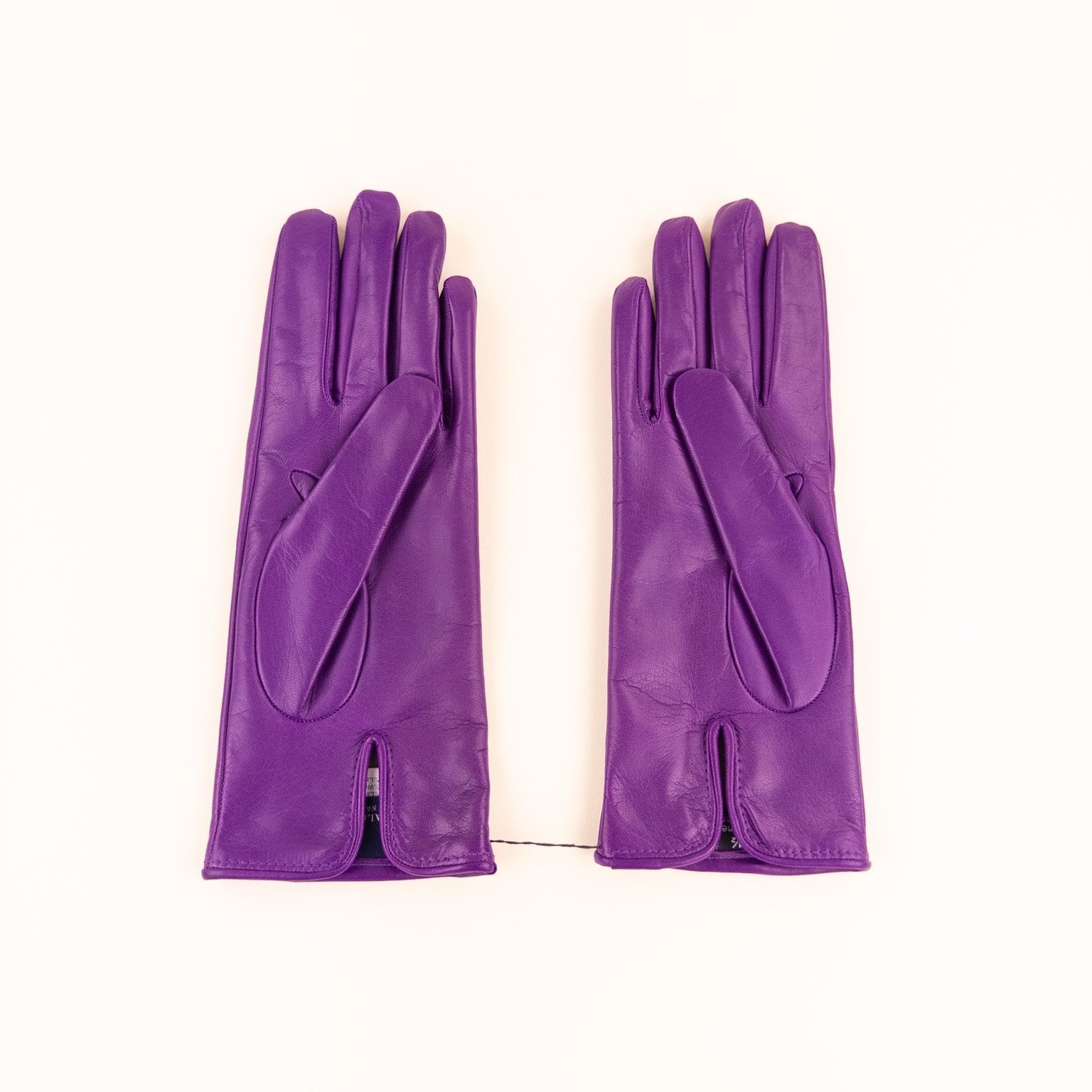 Gala Basic Soft Leather Gloves with Cashmere Lining in Crimson - Big Bag NY