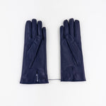 Gala Basic Soft Leather Gloves with Cashmere Lining in Navy - Big Bag NY