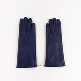 Gala Basic Soft Leather Gloves with Cashmere Lining in Navy - Big Bag NY