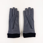 Artigiano Del Guanto Quilted Leather Glove in Grey - Big Bag NY