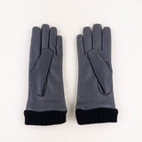 Artigiano Del Guanto Quilted Leather Glove in Grey - Big Bag NY