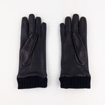 Artigiano Del Guanto Quilted Leather Glove in Black - Big Bag NY