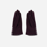 Burgundy L'Apero AUBERVILLIERS Texting Glove - Big Bag NY