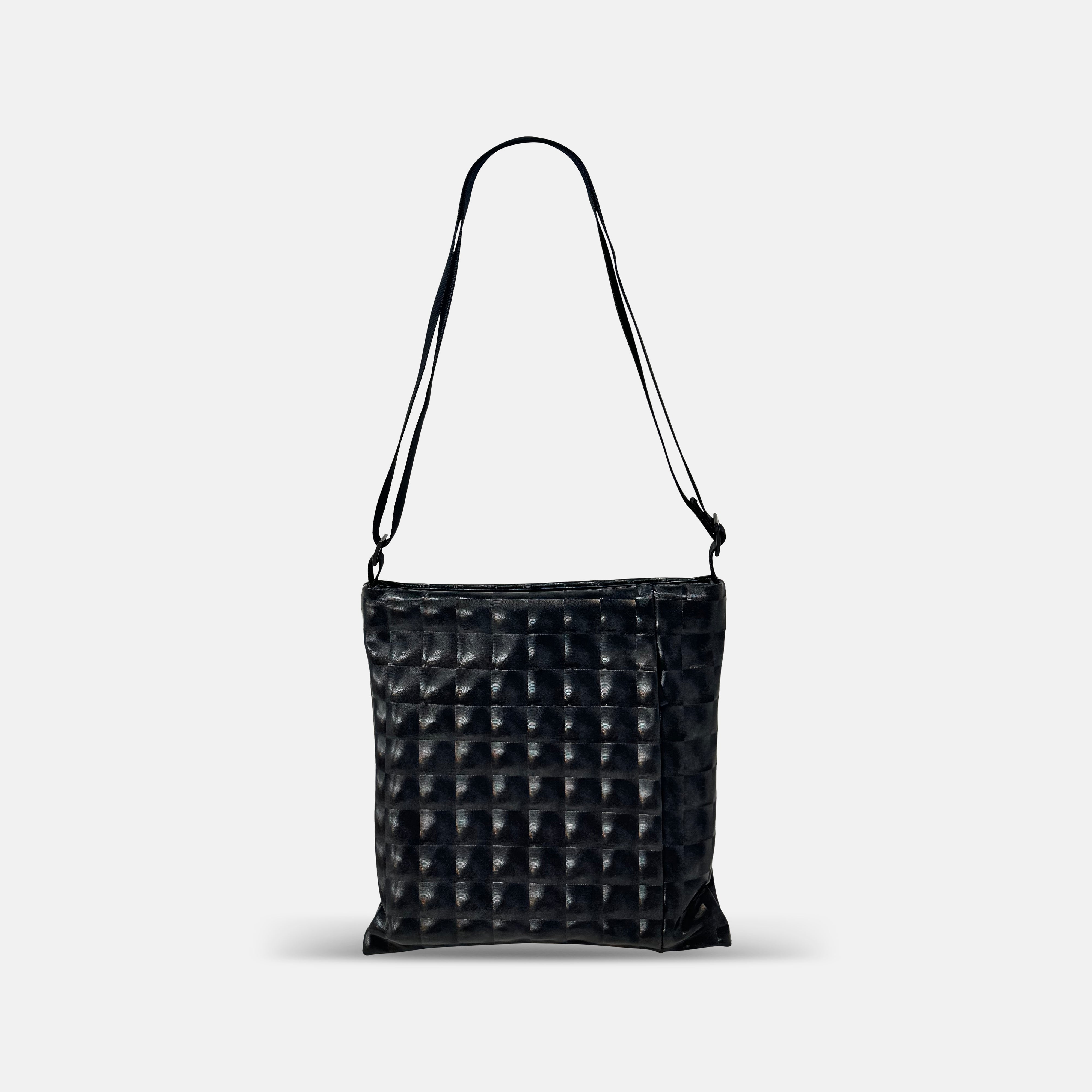 Acrylic Square Pochette in Black Renz - Big Bag NY