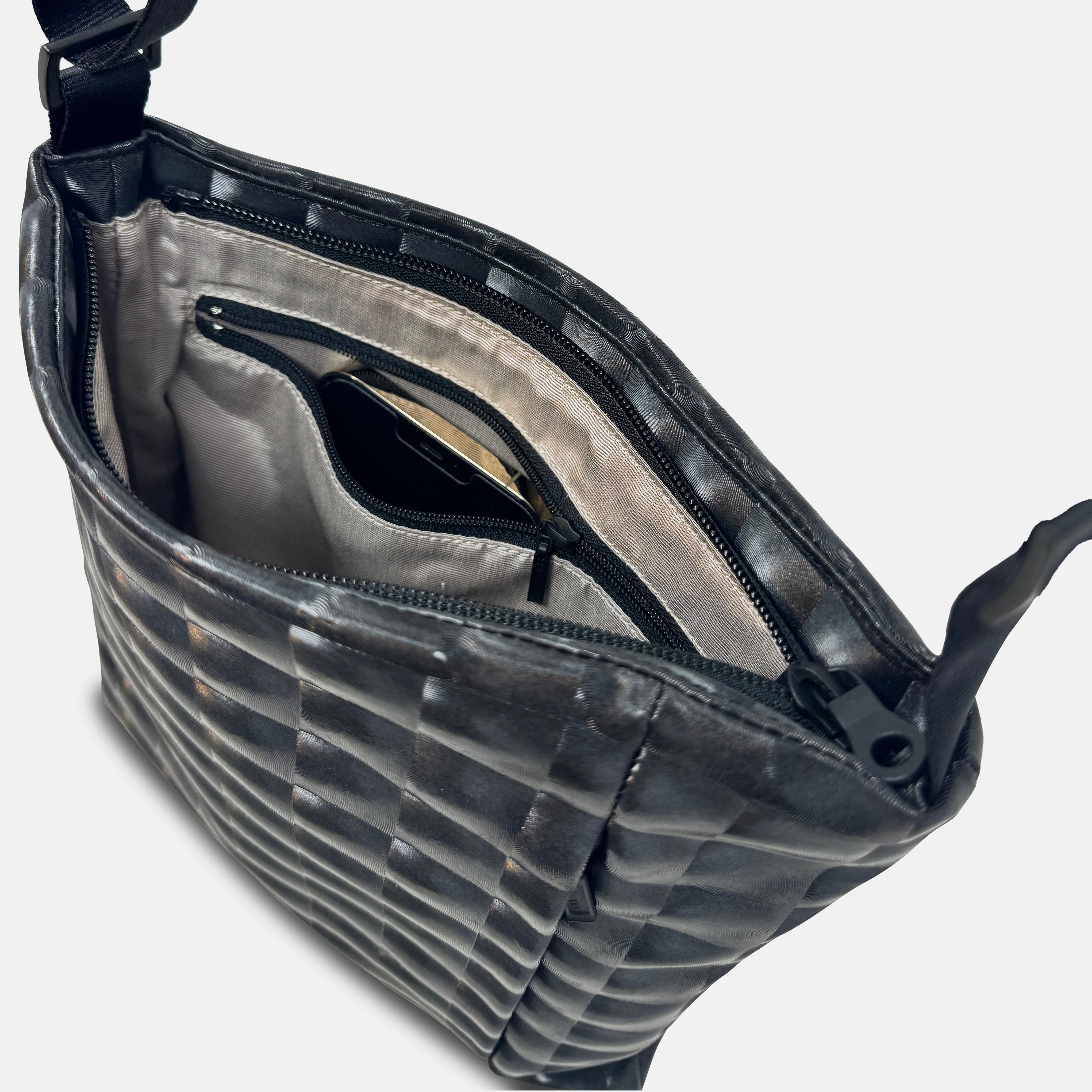 Acrylic Square Pochette in Black Renz - Big Bag NY
