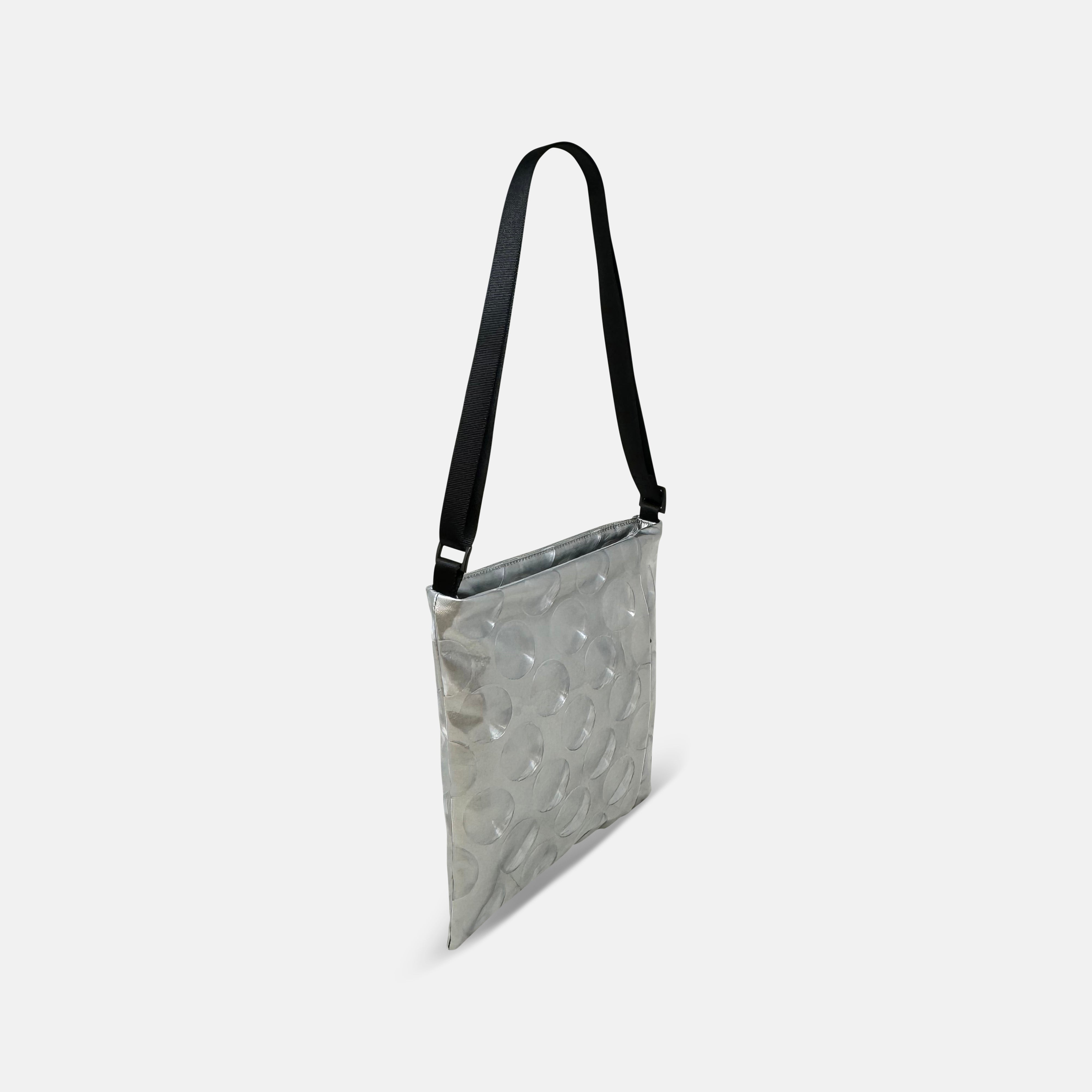 Acrylic Square Pochette in Holo Circles - Big Bag NY