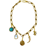 Aurelie Bidermann Charms Bar Hazelnut Necklace - Big Bag NY