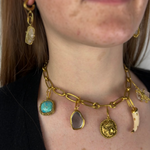 Aurelie Bidermann Charms Bar Hazelnut Necklace - Big Bag NY