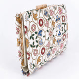 Kobana Tiny Flowers Gamasatsu Square Billfold with Clasp - Big Bag NY