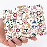 Kobana Tiny Flowers Gamasatsu Square Billfold with Clasp - Big Bag NY