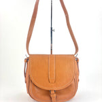 Medium Tuscan Leather Saddle Bag Beige - Big Bag NY