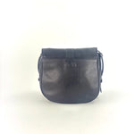 Medium Tuscan Leather Saddle Bag Black - Big Bag NY