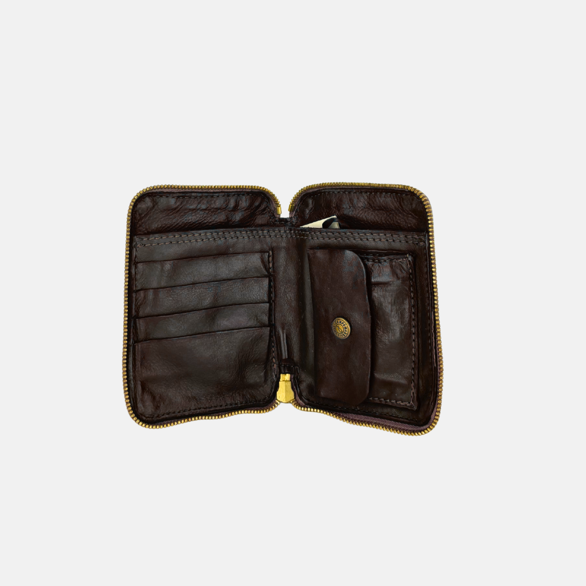 Campomaggi TOSCA wallet Deep Brown - Big Bag NY inside