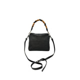 Mini Leather Handbag with Braided Handle