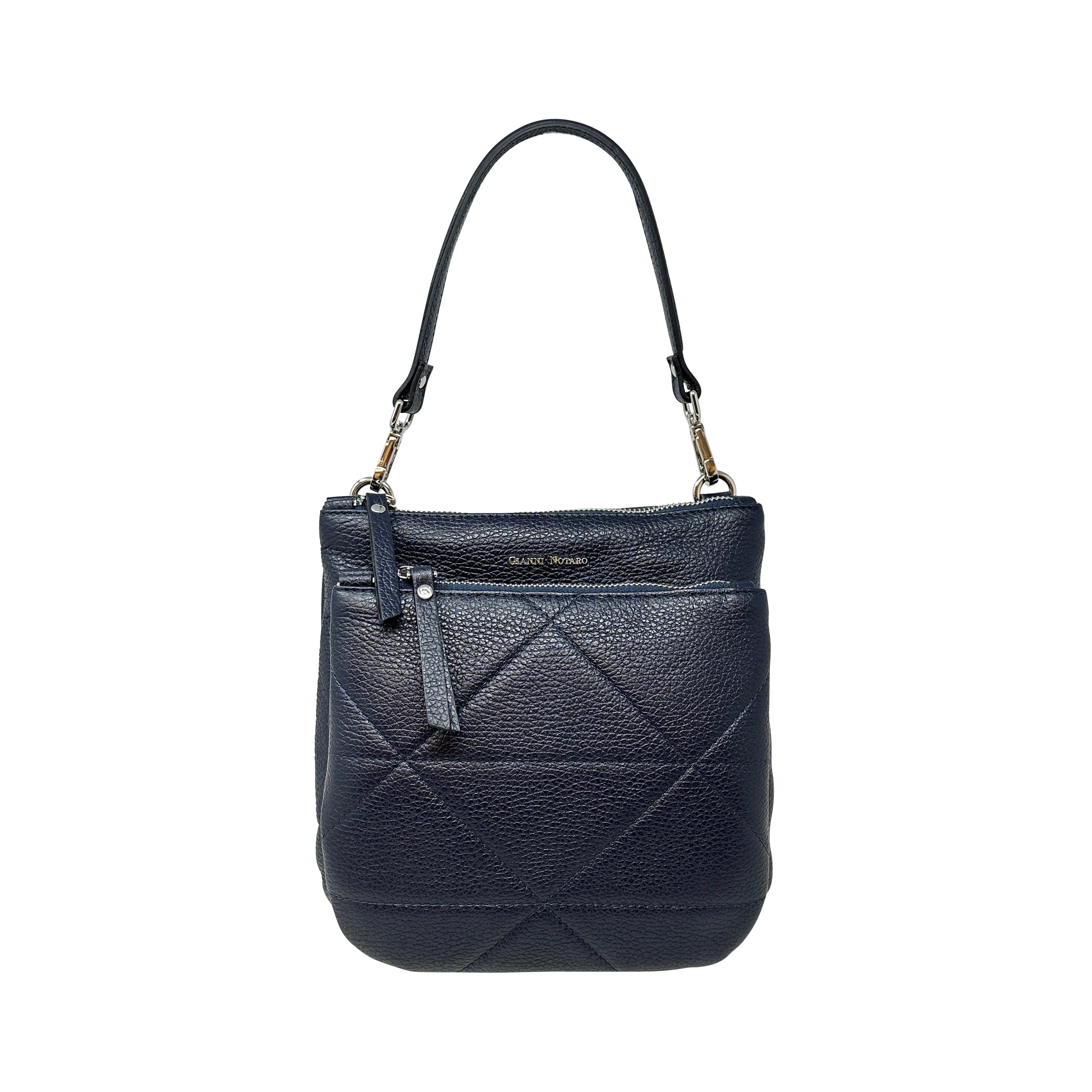 Carol J Front Pocket Crossbody and Shoulder Bag Navy - Big Bag NY