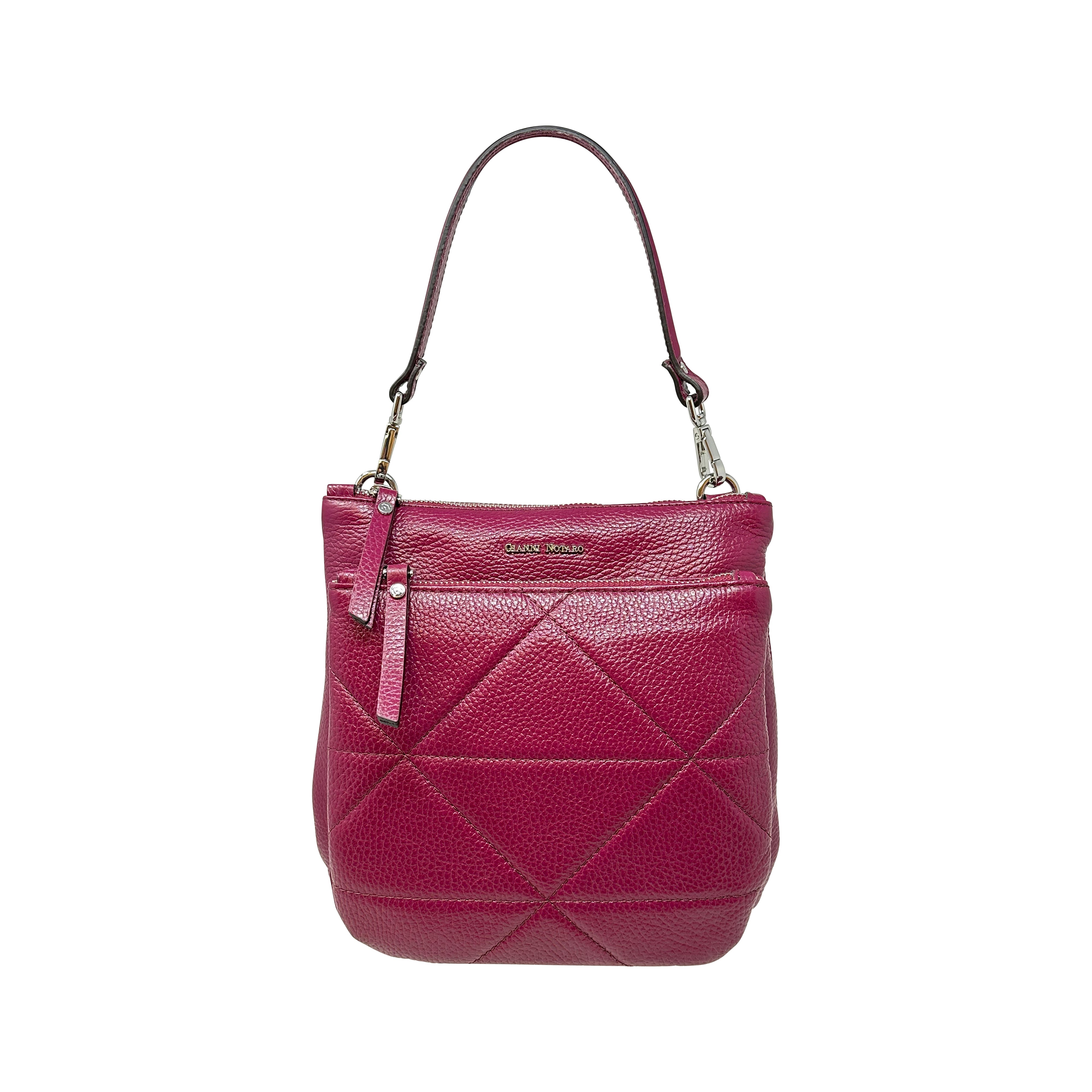 Carol J Front Pocket Crossbody and Shoulder Bag plum - Big Bag NY