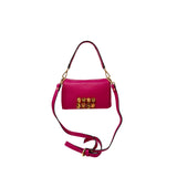Small Crystal Leather Clutch