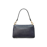 Small Crystal Leather Clutch