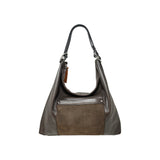 Large Suede Pocket Hobo Bag