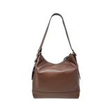 Carol J Medium Leather Shoulder Belt Strap Bag