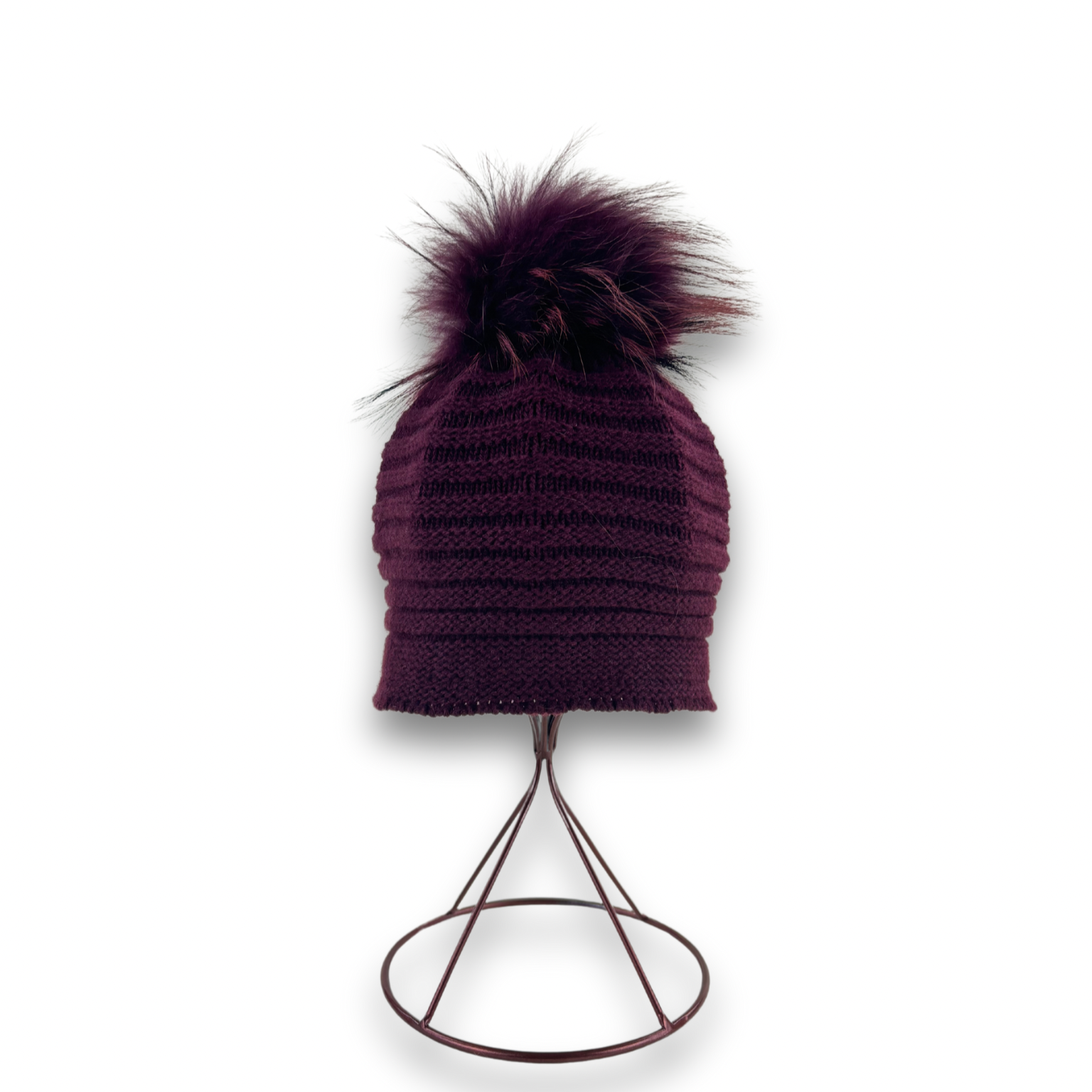ANGIOLIO_FRASCONE- Cashmere beanie pom pom - BIG BAG NY - New York, NY