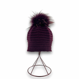 ANGIOLIO_FRASCONE- Cashmere beanie pom pom - BIG BAG NY - New York, NY