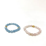 Dean Davidson Valenca Beaded Bracelet Rose Quartz Blue Quartz - NY